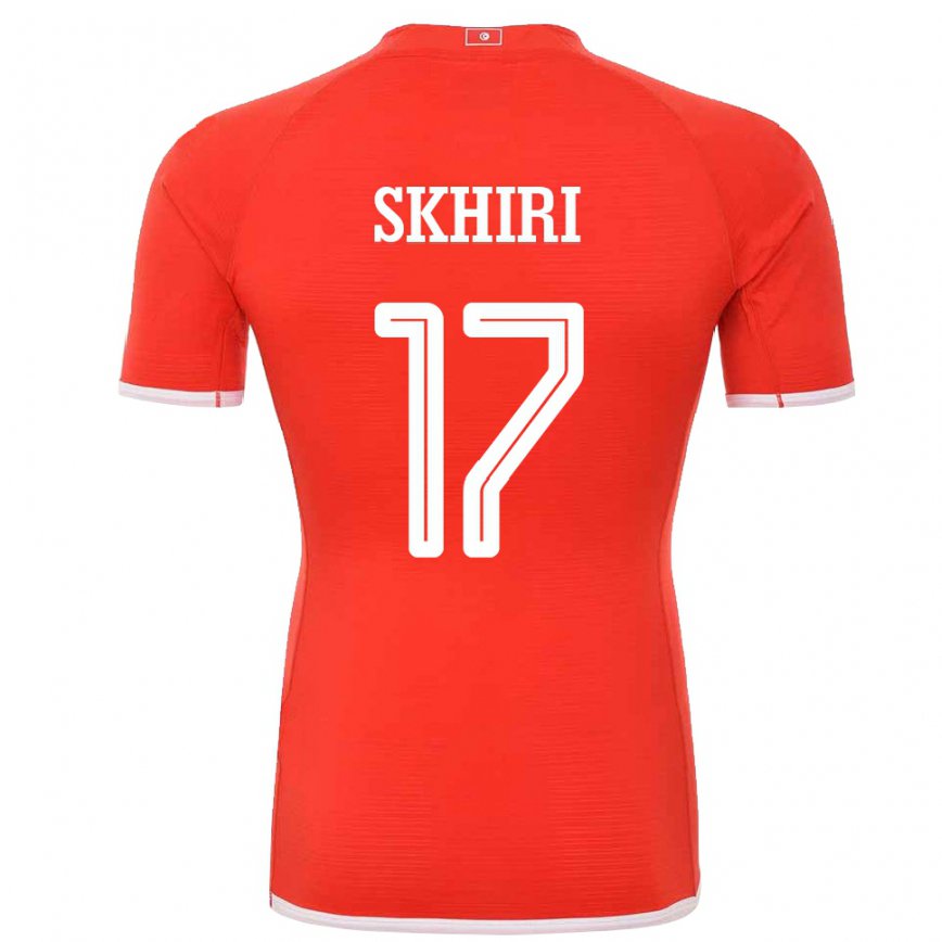 Niño Camiseta Túnez Ellyes Skhiri #17 Rojo 1ª Equipación 22-24