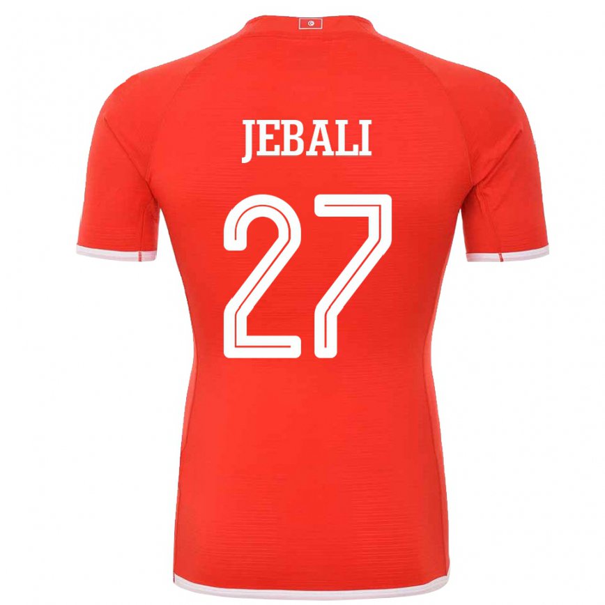 Niño Camiseta Túnez Issam Jebali #27 Rojo 1ª Equipación 22-24