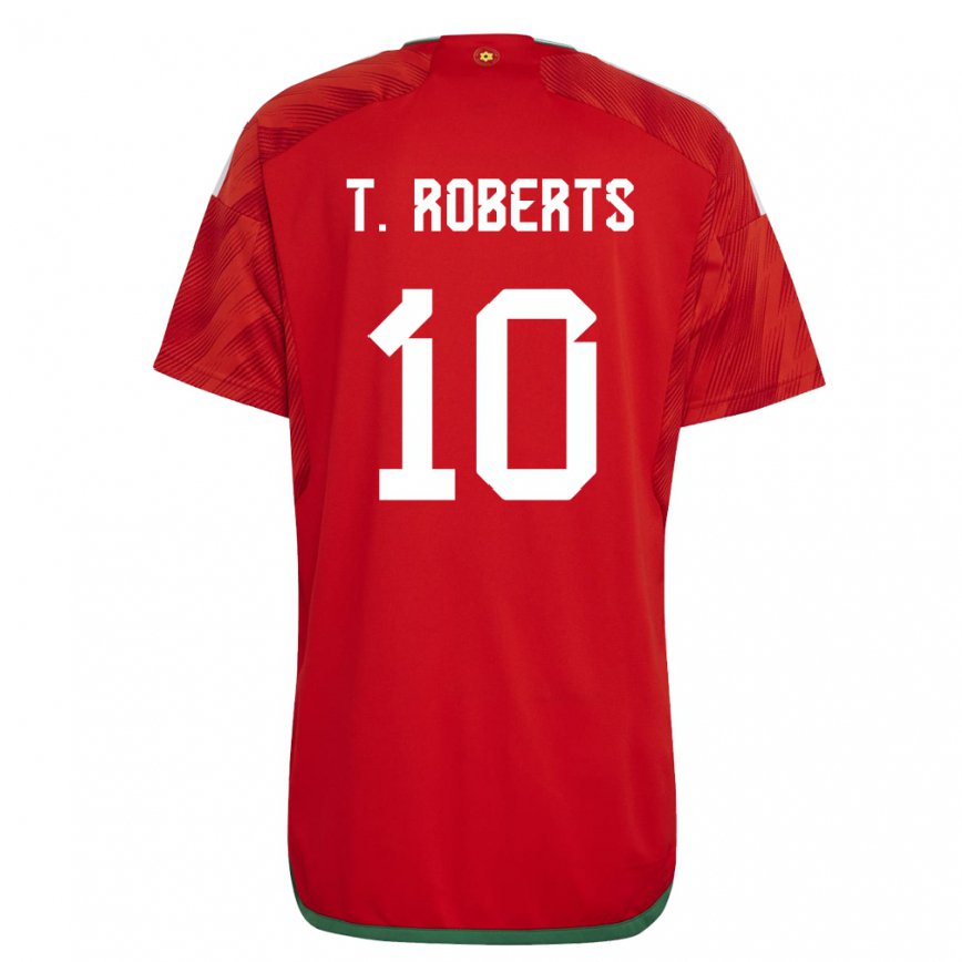 Niño Camiseta Gales Tyler Roberts #10 Rojo 1ª Equipación 22-24