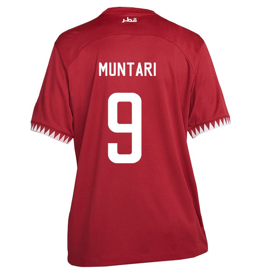 Niño Camiseta Catar Mohammed Muntari #9 Granate 1ª Equipación 22-24