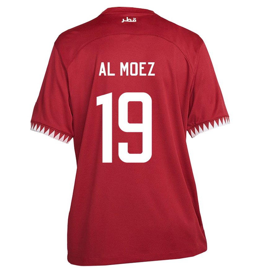 Niño Camiseta Catar Almoez Ali #19 Granate 1ª Equipación 22-24