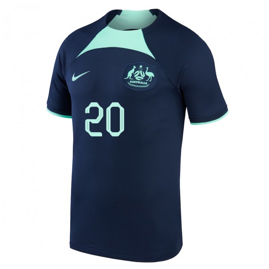 Niño Camiseta Australia Trent Sainsbury #20 Azul Oscuro 2ª Equipación 22-24