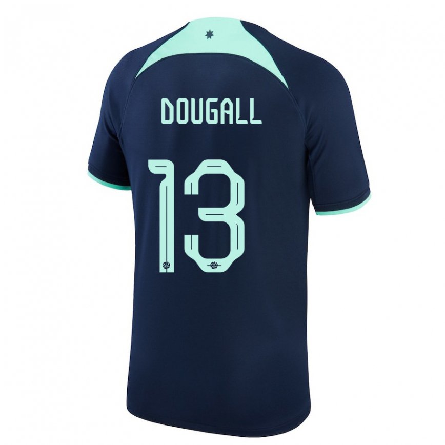 Niño Camiseta Australia Kenny Dougall #13 Azul Oscuro 2ª Equipación 22-24