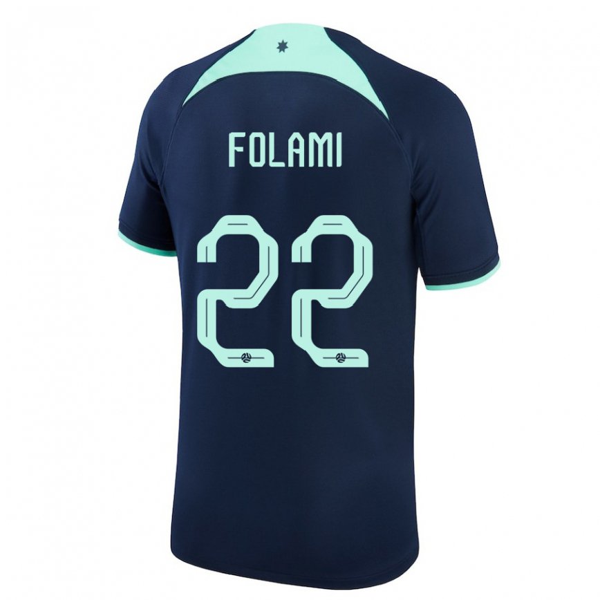 Niño Camiseta Australia Ben Folami #22 Azul Oscuro 2ª Equipación 22-24