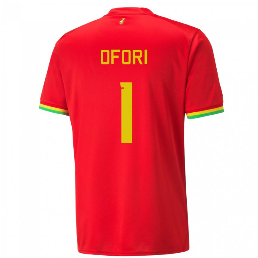 Niño Camiseta Ghana Richard Ofori #1 Rojo 2ª Equipación 22-24