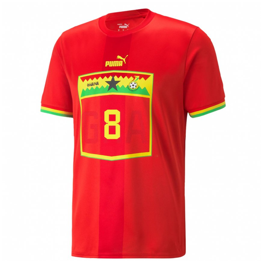 Niño Camiseta Ghana Daniel-kofi Kyereh #8 Rojo 2ª Equipación 22-24