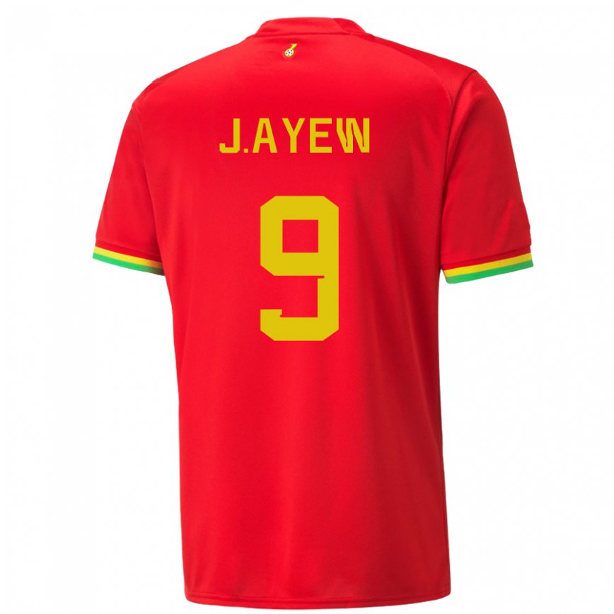 Niño Camiseta Ghana Jordan Ayew #9 Rojo 2ª Equipación 22-24