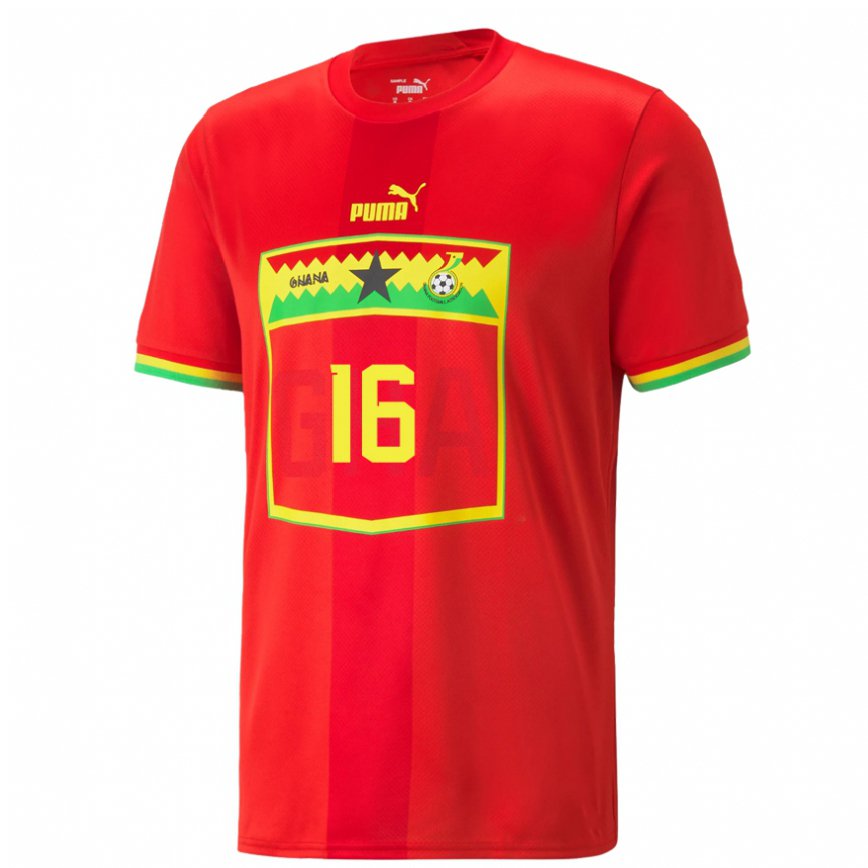 Niño Camiseta Ghana Joe Wollacott #16 Rojo 2ª Equipación 22-24