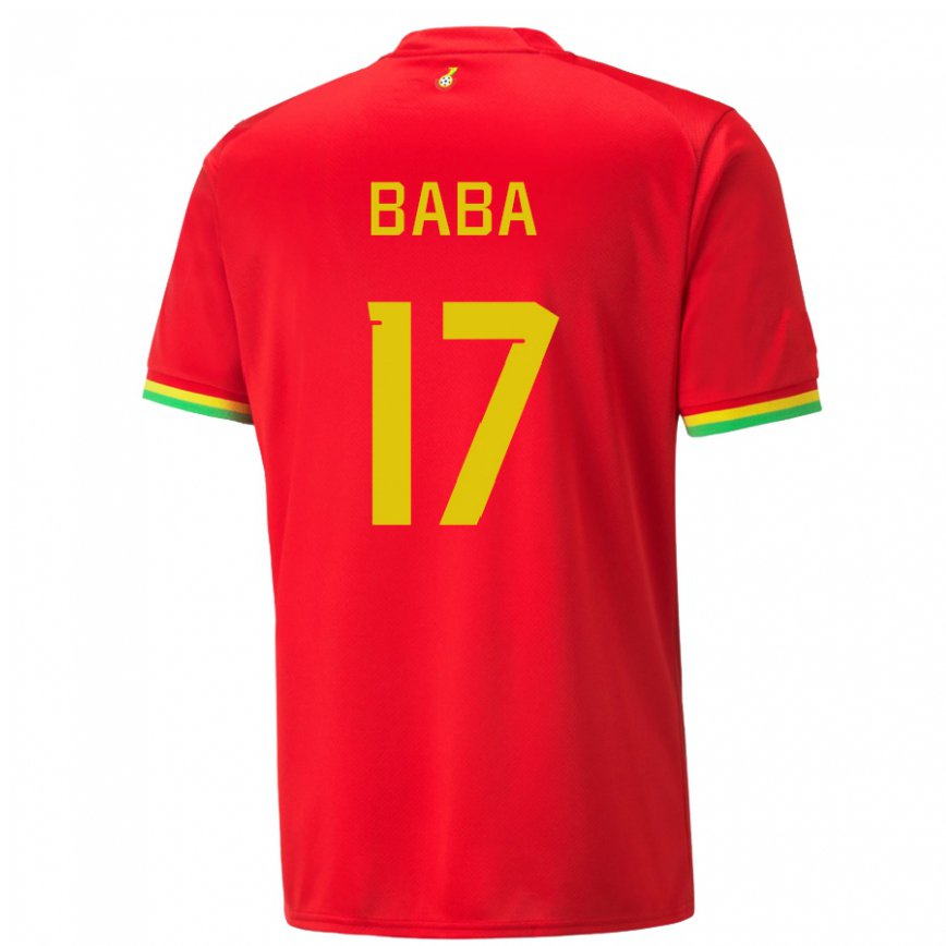 Niño Camiseta Ghana Abdul-rahman Baba #17 Rojo 2ª Equipación 22-24