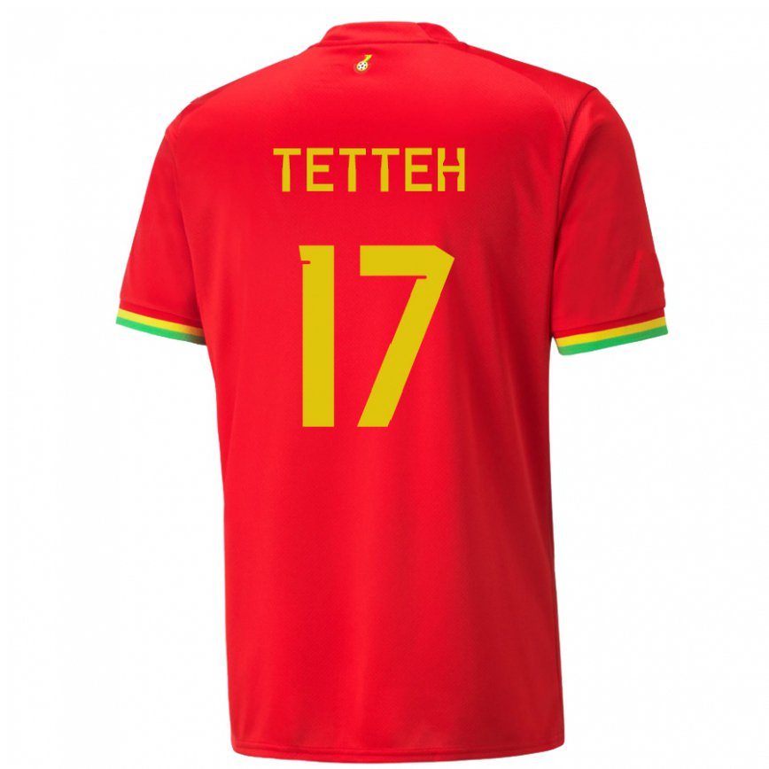 Niño Camiseta Ghana Benjamin Tetteh #17 Rojo 2ª Equipación 22-24