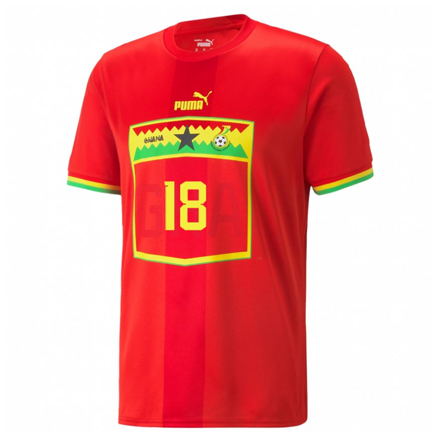 Niño Camiseta Ghana Daniel Amartey #18 Rojo 2ª Equipación 22-24