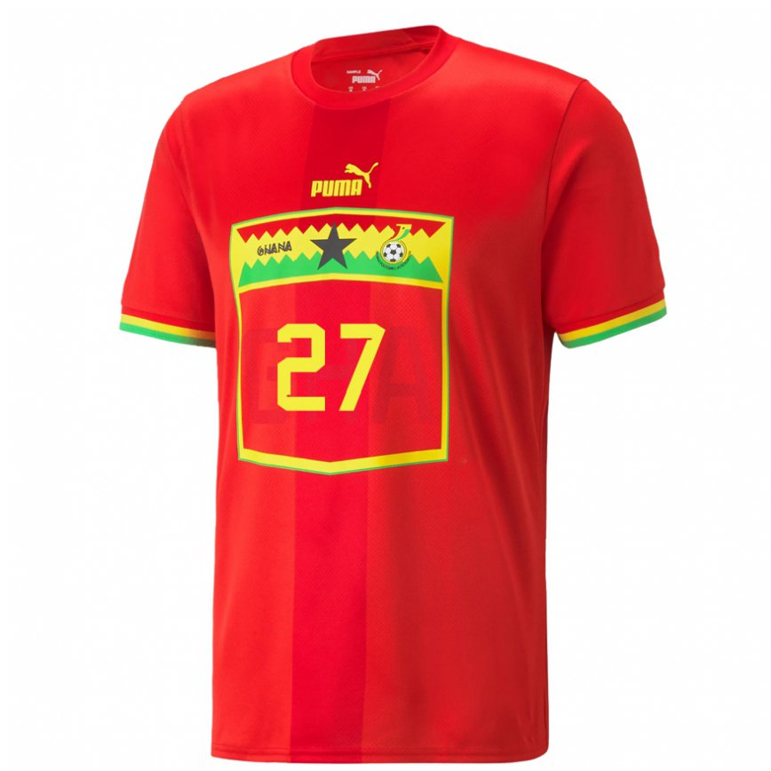 Niño Camiseta Ghana Antoine Semenyo #27 Rojo 2ª Equipación 22-24