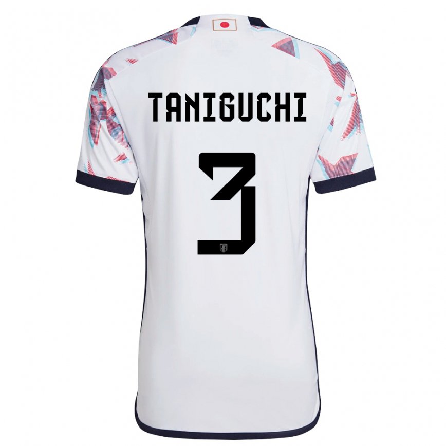 Niño Camiseta Japón Shogo Taniguchi #3 Blanco 2ª Equipación 22-24