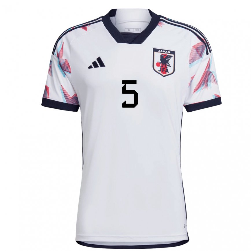 Niño Camiseta Japón Yuto Nagatomo #5 Blanco 2ª Equipación 22-24