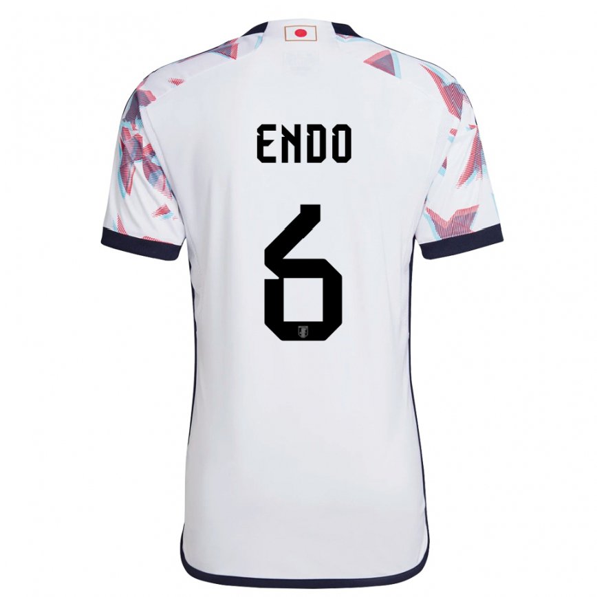 Niño Camiseta Japón Wataru Endo #6 Blanco 2ª Equipación 22-24