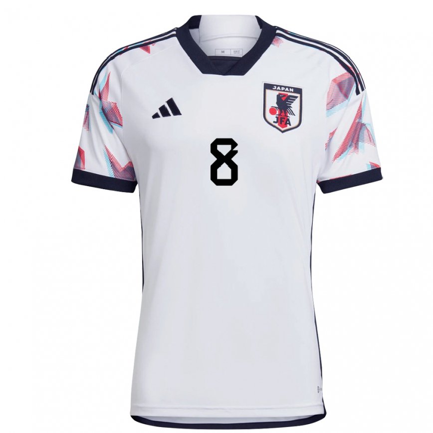 Niño Camiseta Japón Genki Haraguchi #8 Blanco 2ª Equipación 22-24