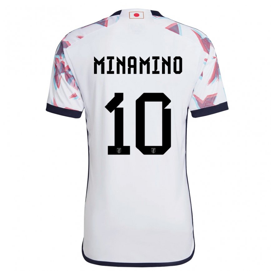 Niño Camiseta Japón Takumi Minamino #10 Blanco 2ª Equipación 22-24