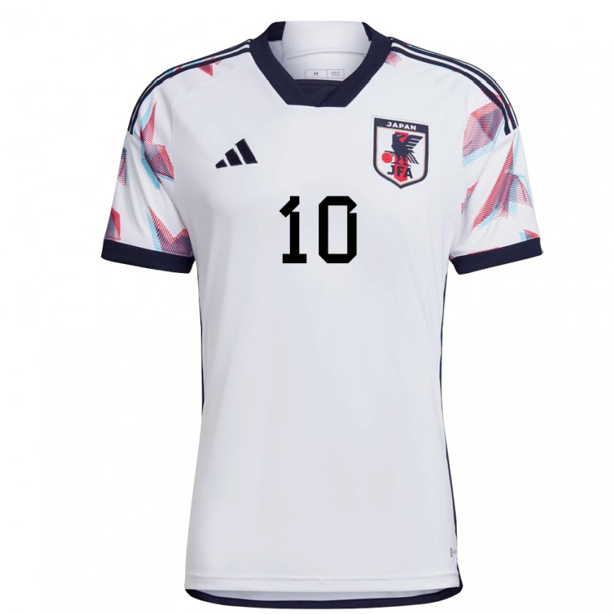 Niño Camiseta Japón Takumi Minamino #10 Blanco 2ª Equipación 22-24