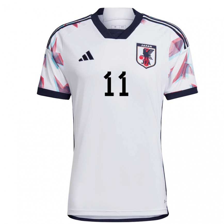 Niño Camiseta Japón Takefusa Kubo #11 Blanco 2ª Equipación 22-24