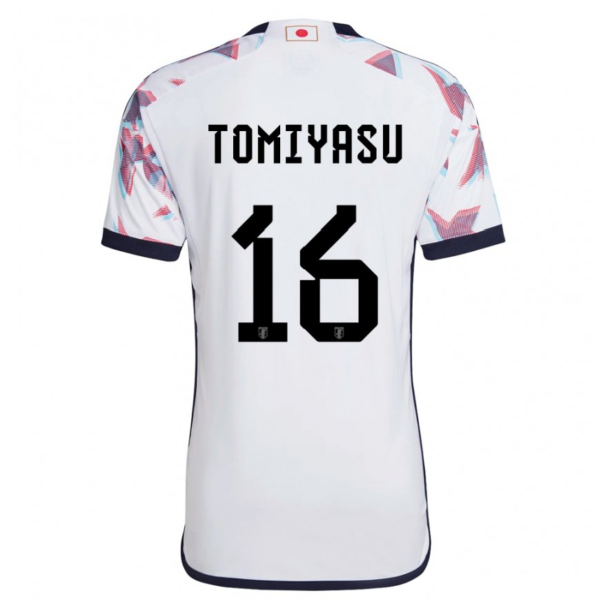 Niño Camiseta Japón Takehiro Tomiyasu #16 Blanco 2ª Equipación 22-24