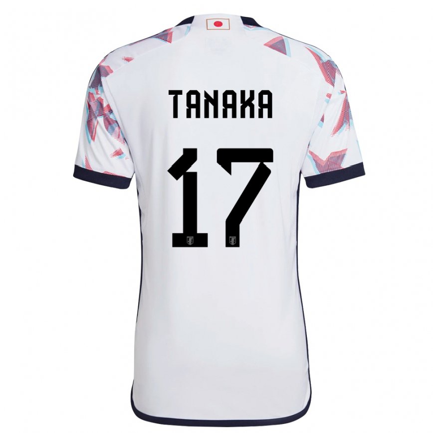 Niño Camiseta Japón Ao Tanaka #17 Blanco 2ª Equipación 22-24