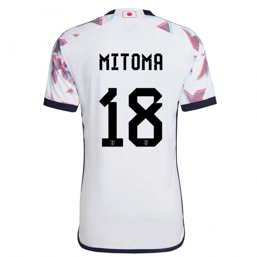 Niño Camiseta Japón Kaoru Mitoma #18 Blanco 2ª Equipación 22-24