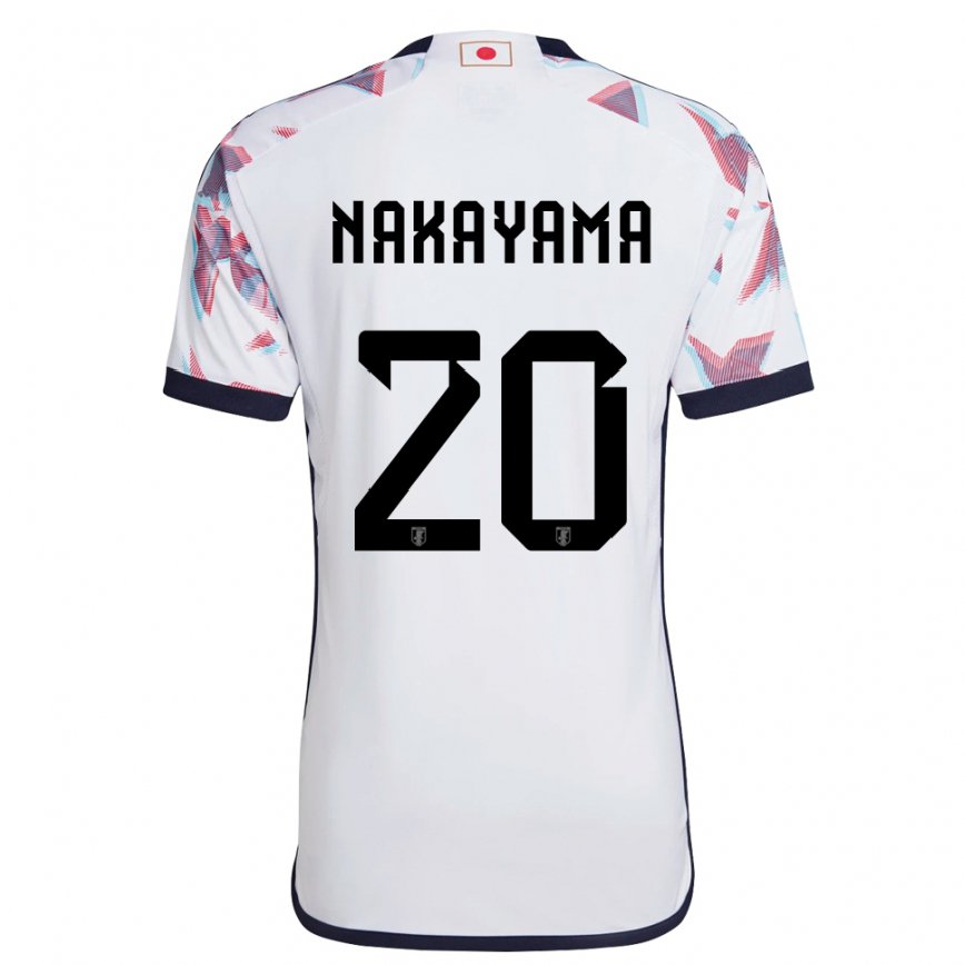 Niño Camiseta Japón Yuta Nakayama #20 Blanco 2ª Equipación 22-24