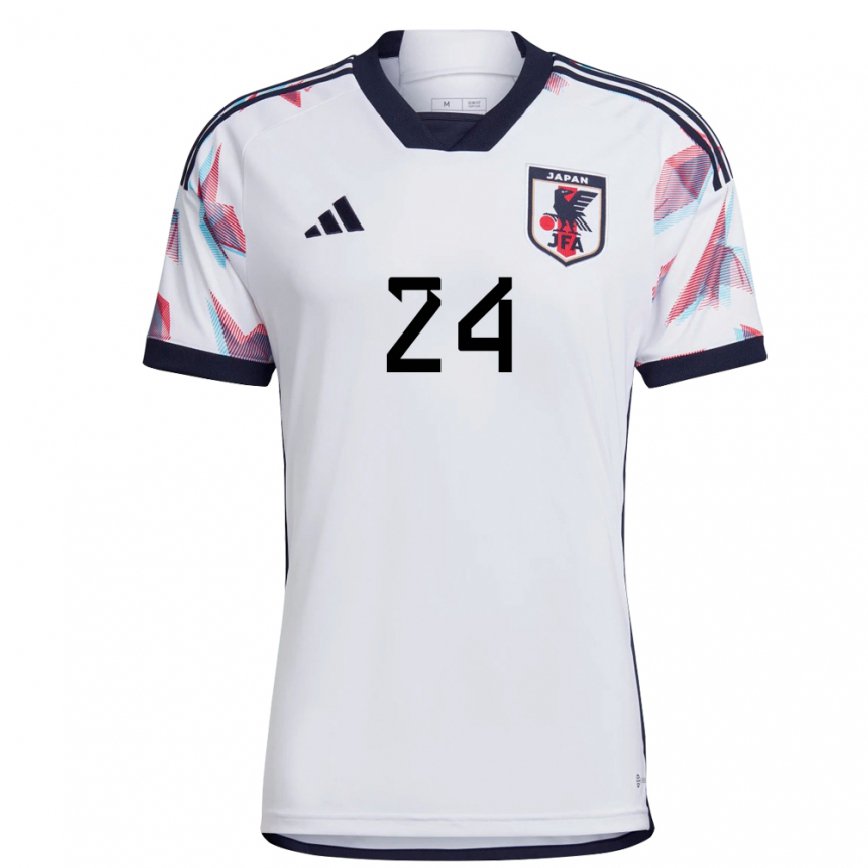 Niño Camiseta Japón Reo Hatate #24 Blanco 2ª Equipación 22-24