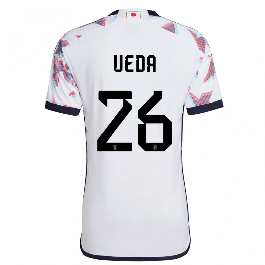 Niño Camiseta Japón Ayase Ueda #26 Blanco 2ª Equipación 22-24