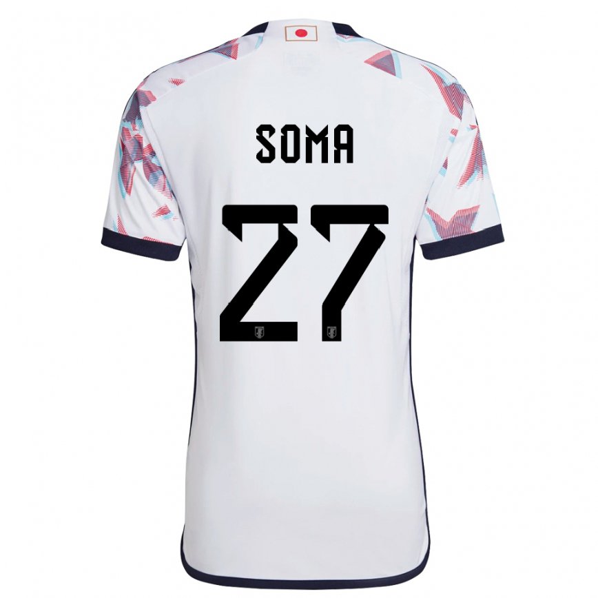 Niño Camiseta Japón Yuki Soma #27 Blanco 2ª Equipación 22-24