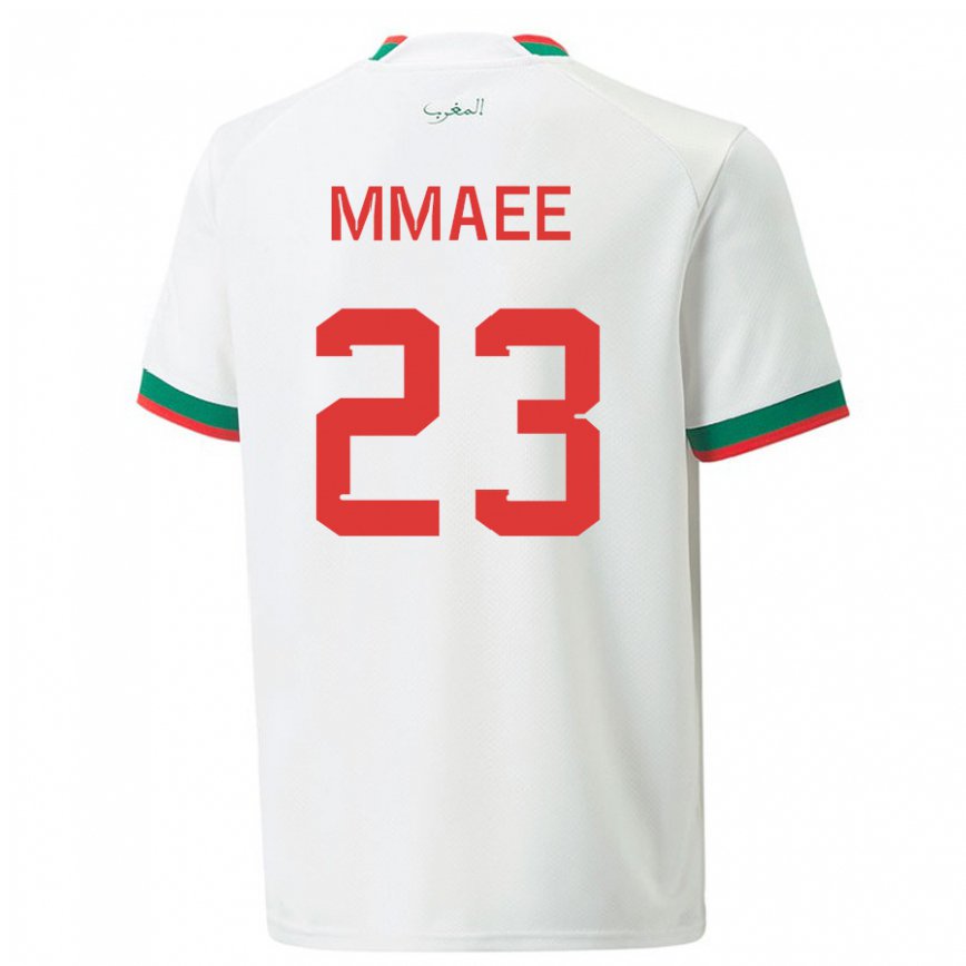 Niño Camiseta Marruecos Ryan Mmaee #23 Blanco 2ª Equipación 22-24