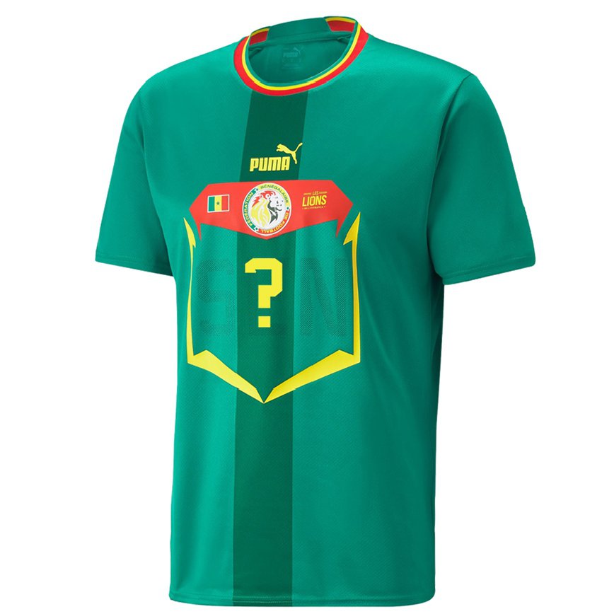 Niño Camiseta Senegal Su Nombre #0 Verde 2ª Equipación 22-24