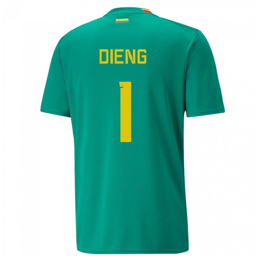 Niño Camiseta Senegal Timothy Dieng #1 Verde 2ª Equipación 22-24