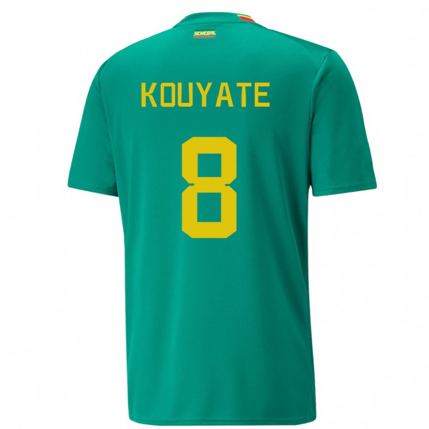 Niño Camiseta Senegal Cheikhou Kouyate #8 Verde 2ª Equipación 22-24