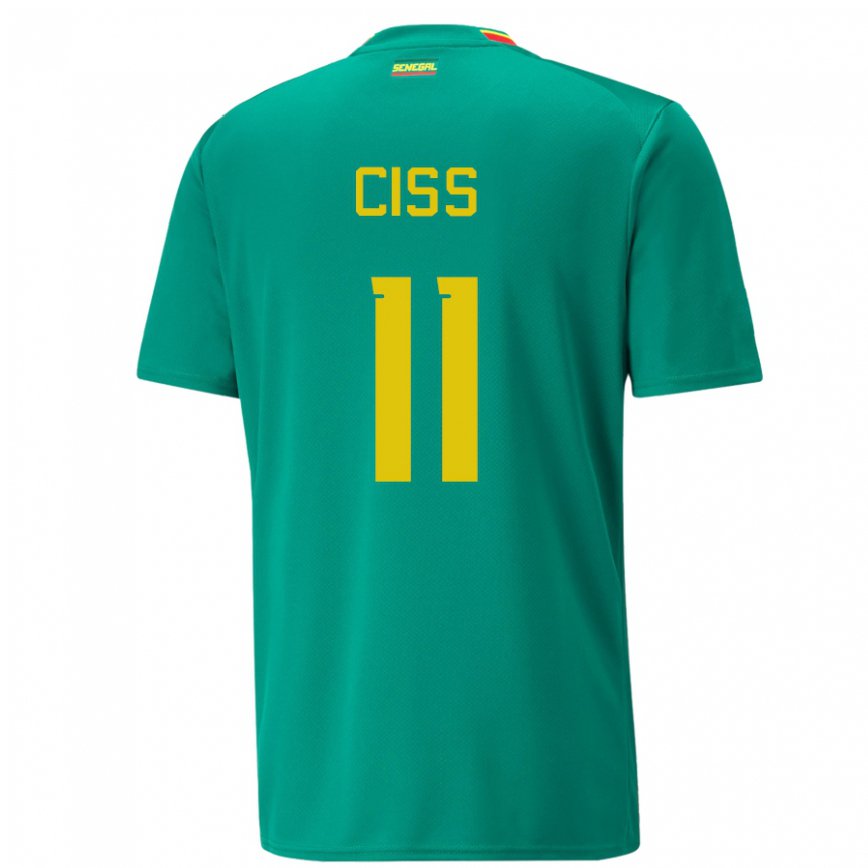 Niño Camiseta Senegal Pathe Ciss #11 Verde 2ª Equipación 22-24