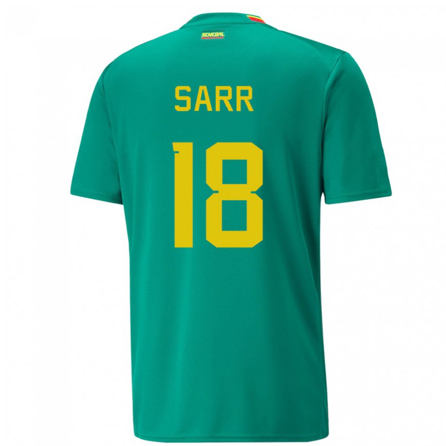 Niño Camiseta Senegal Ismaila Sarr #18 Verde 2ª Equipación 22-24