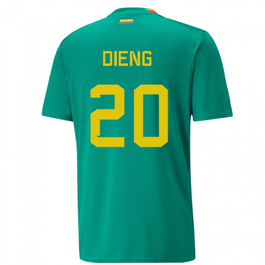 Niño Camiseta Senegal Bamba Dieng #20 Verde 2ª Equipación 22-24