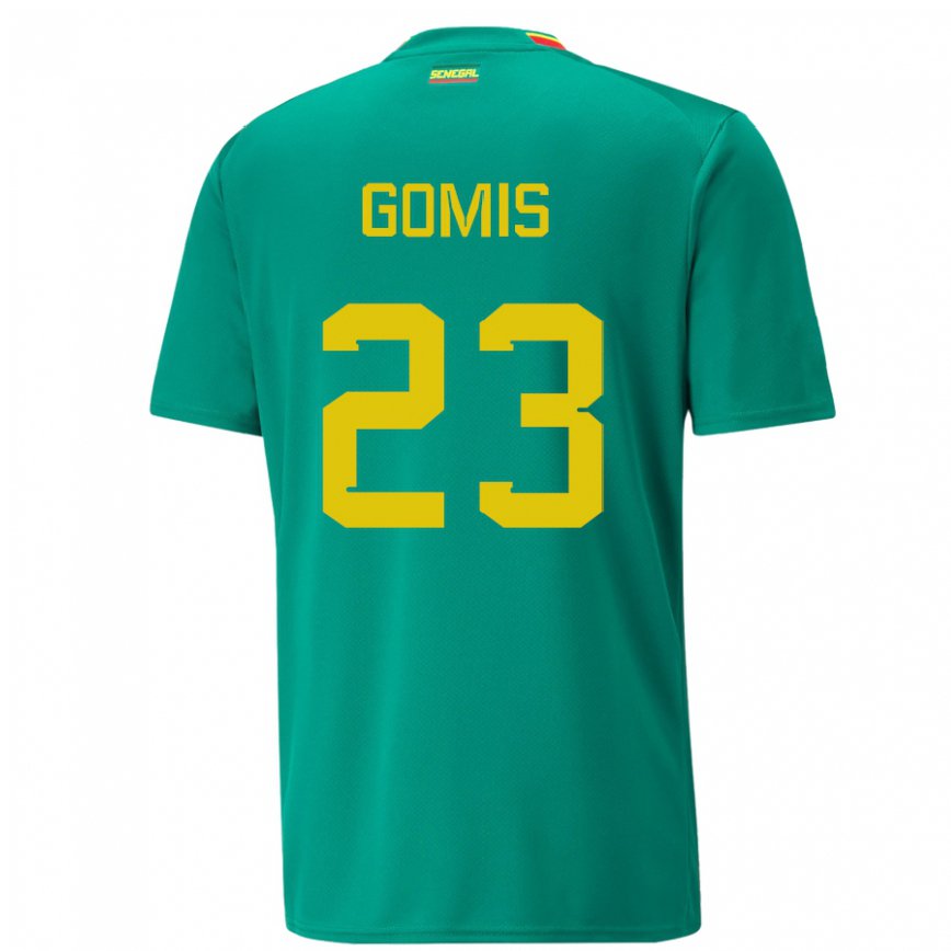 Niño Camiseta Senegal Alfred Gomis #23 Verde 2ª Equipación 22-24