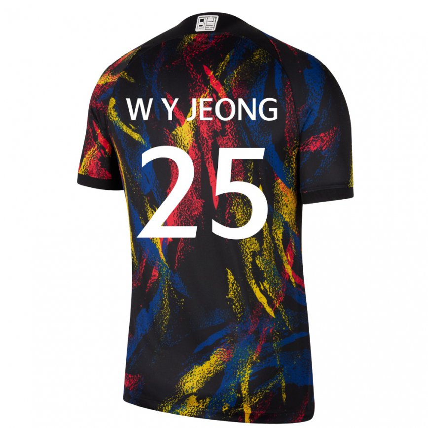 Niño Camiseta Corea Del Sur Woo-yeong Jeong #25 Multicolores 2ª Equipación 22-24