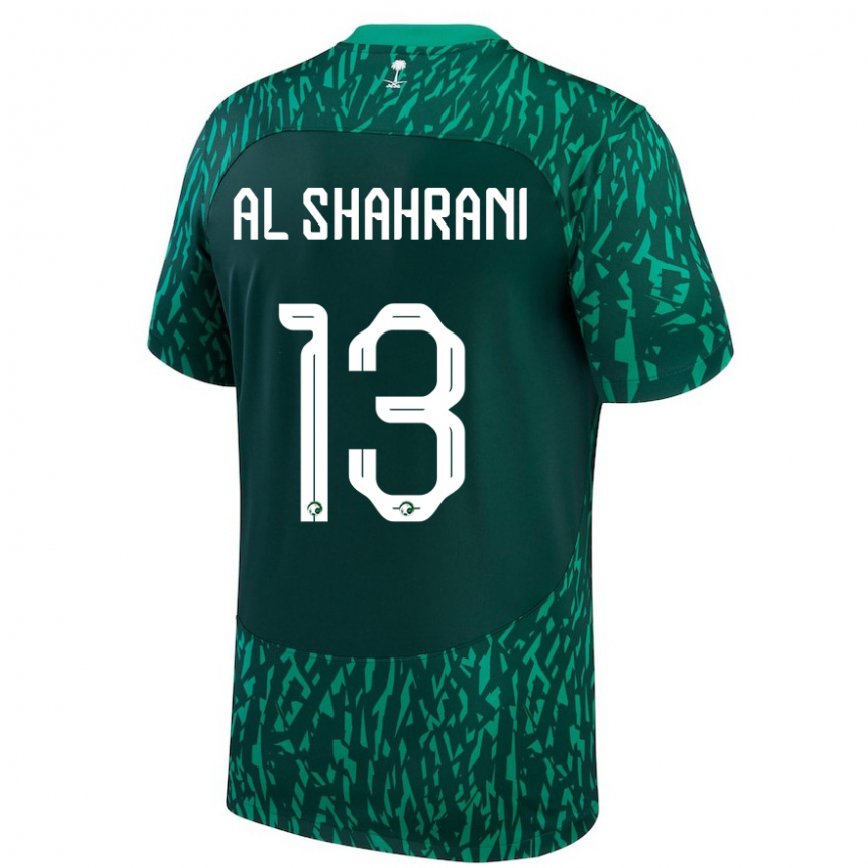 Niño Camiseta Arabia Saudita Yaseer Al Shahrani #13 Verde Oscuro 2ª Equipación 22-24