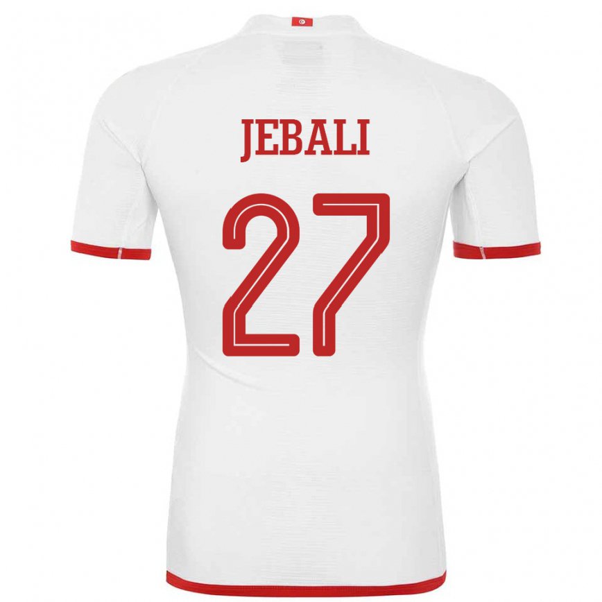 Niño Camiseta Túnez Issam Jebali #27 Blanco 2ª Equipación 22-24