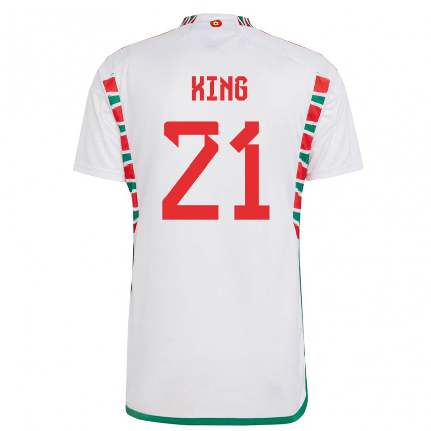 Niño Camiseta Gales Tom King #21 Blanco 2ª Equipación 22-24