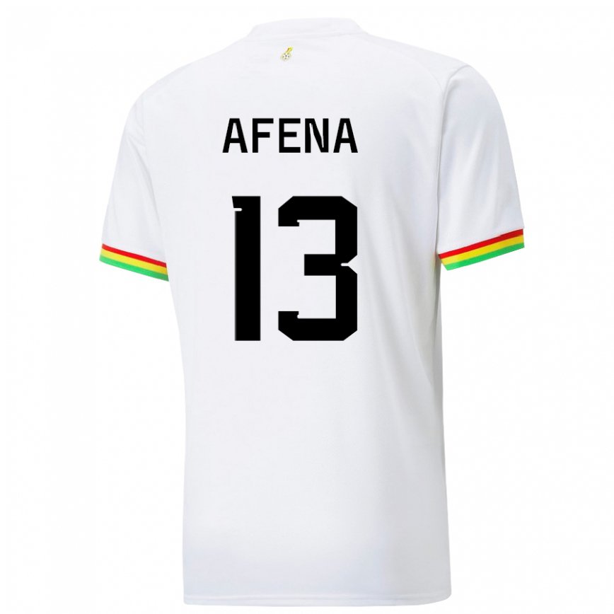 Hombre Camiseta Ghana Felix Afena-gyan #13 Blanco 1ª Equipación 22-24