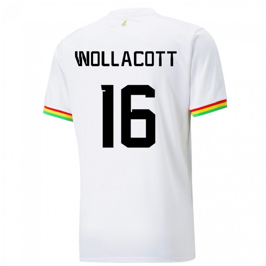 Hombre Camiseta Ghana Joe Wollacott #16 Blanco 1ª Equipación 22-24