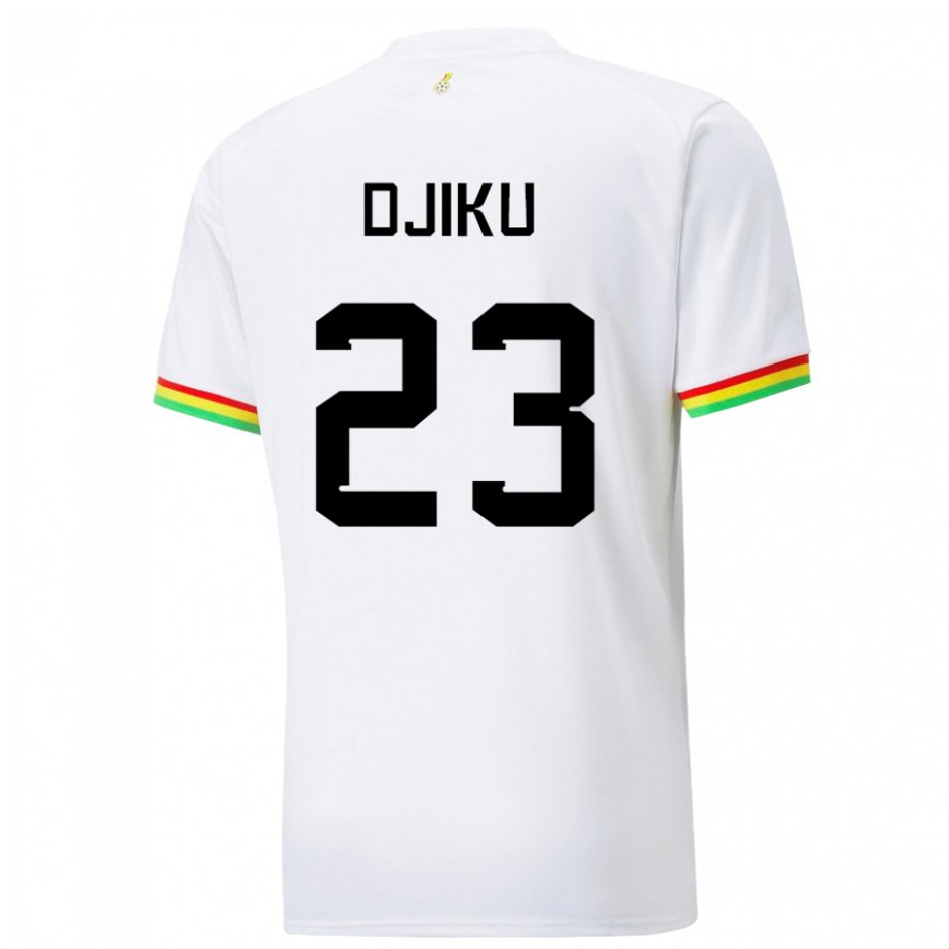 Hombre Camiseta Ghana Alexander Djiku #23 Blanco 1ª Equipación 22-24