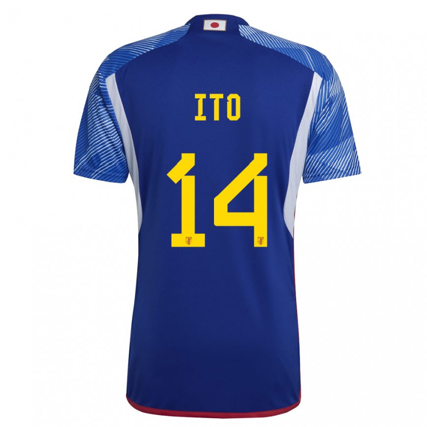 Hombre Camiseta Japón Junya Ito #14 Azul Real 1ª Equipación 22-24