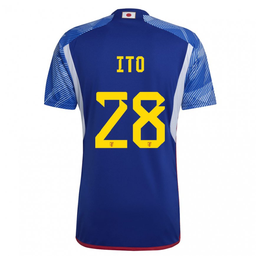 Hombre Camiseta Japón Hiroki Ito #28 Azul Real 1ª Equipación 22-24