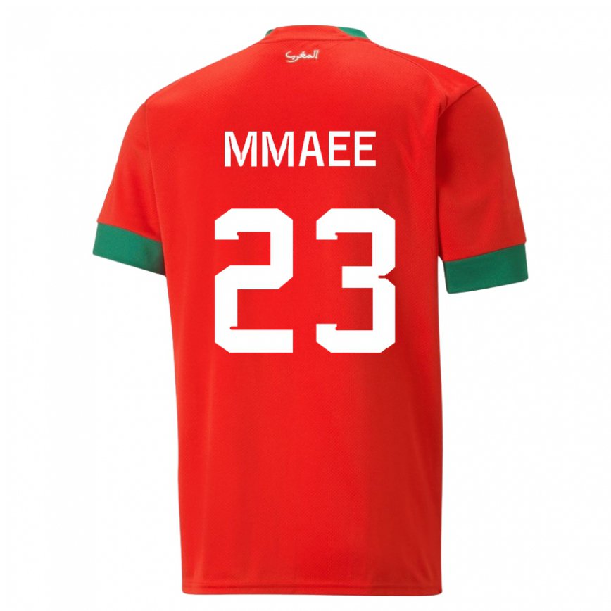 Hombre Camiseta Marruecos Ryan Mmaee #23 Rojo 1ª Equipación 22-24