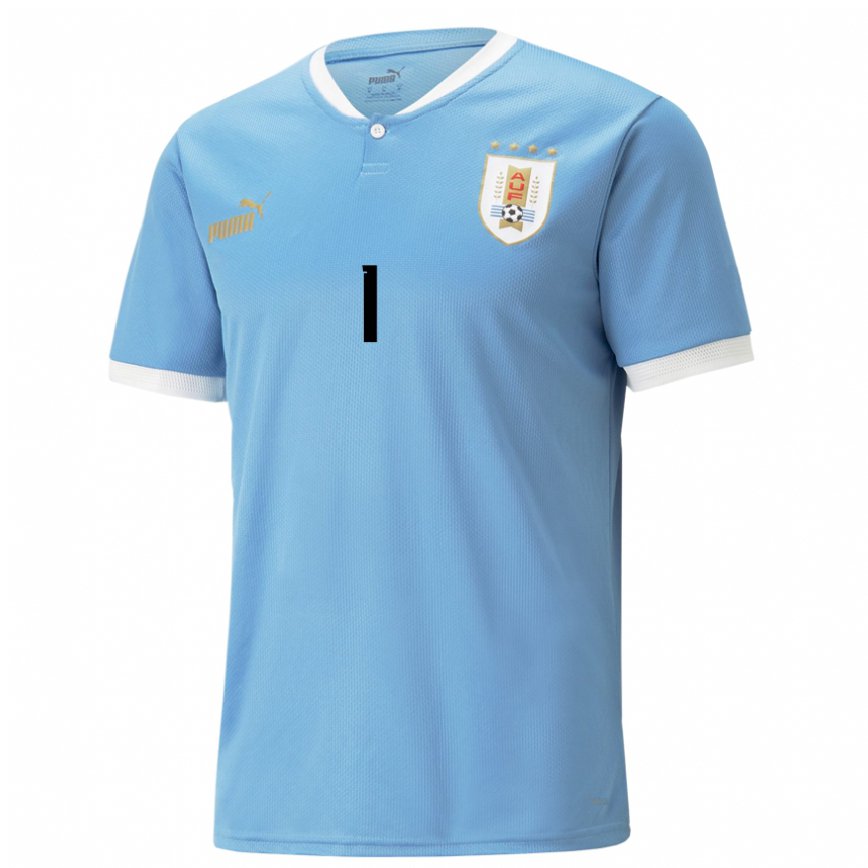 Hombre Camiseta Uruguay Fernando Muslera #1 Azul 1ª Equipación 22-24