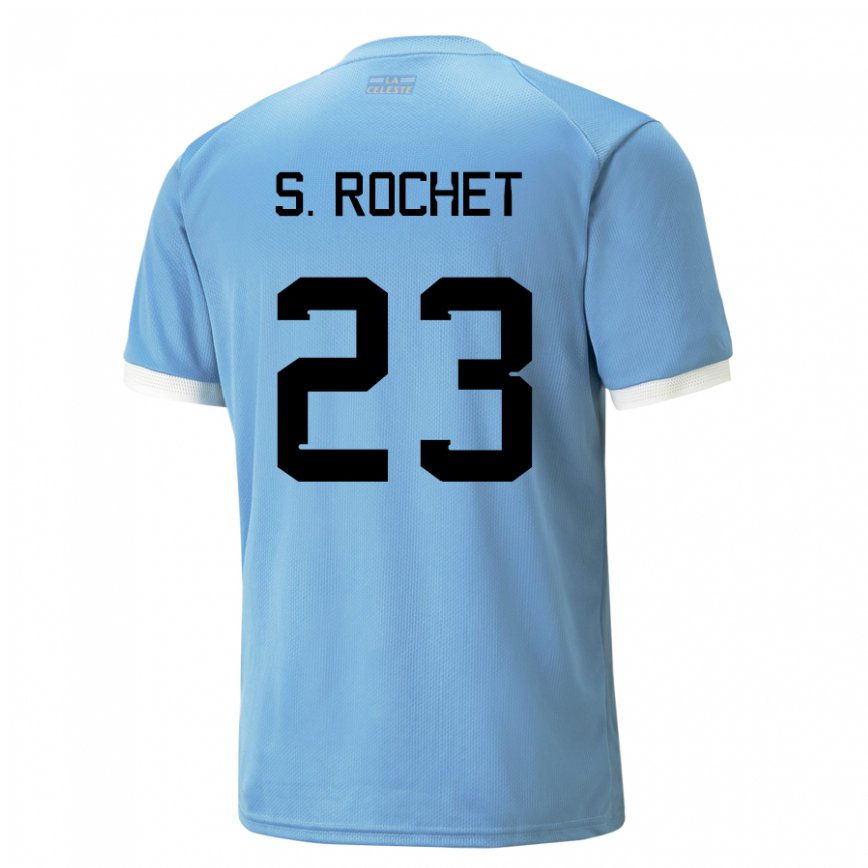 Hombre Camiseta Uruguay Sergio Rochet #23 Azul 1ª Equipación 22-24